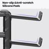 Clamp-on PC Gaming Headphone Stand Rotating Arm Headphones Hanger Controller Storage Rack  Table