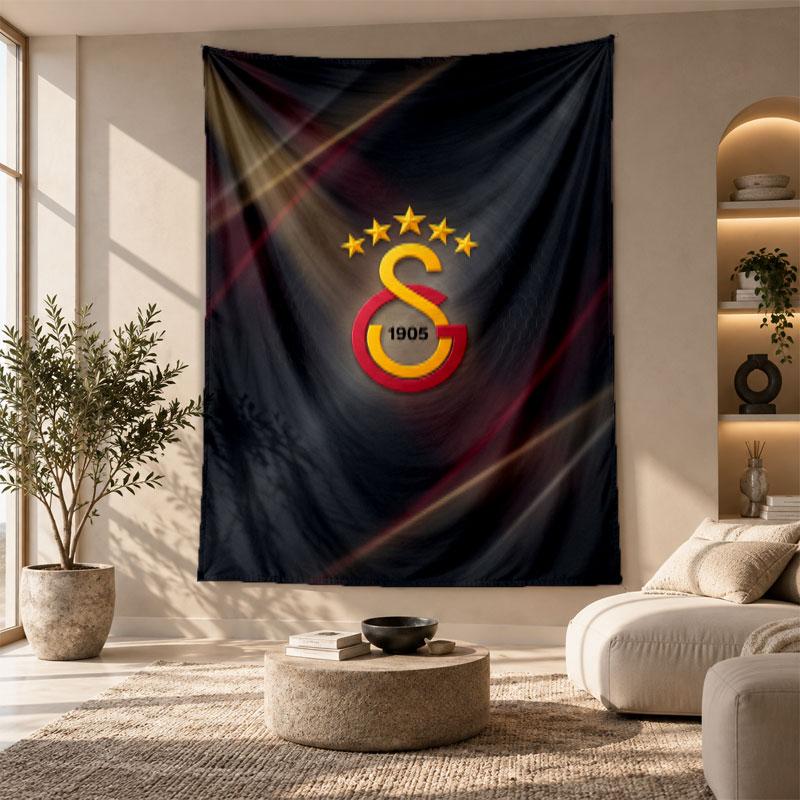 Decorative Tapestry,Galatasaray FC Printed Wall Art, Lightweight Wall Hanging For Bedroom Background