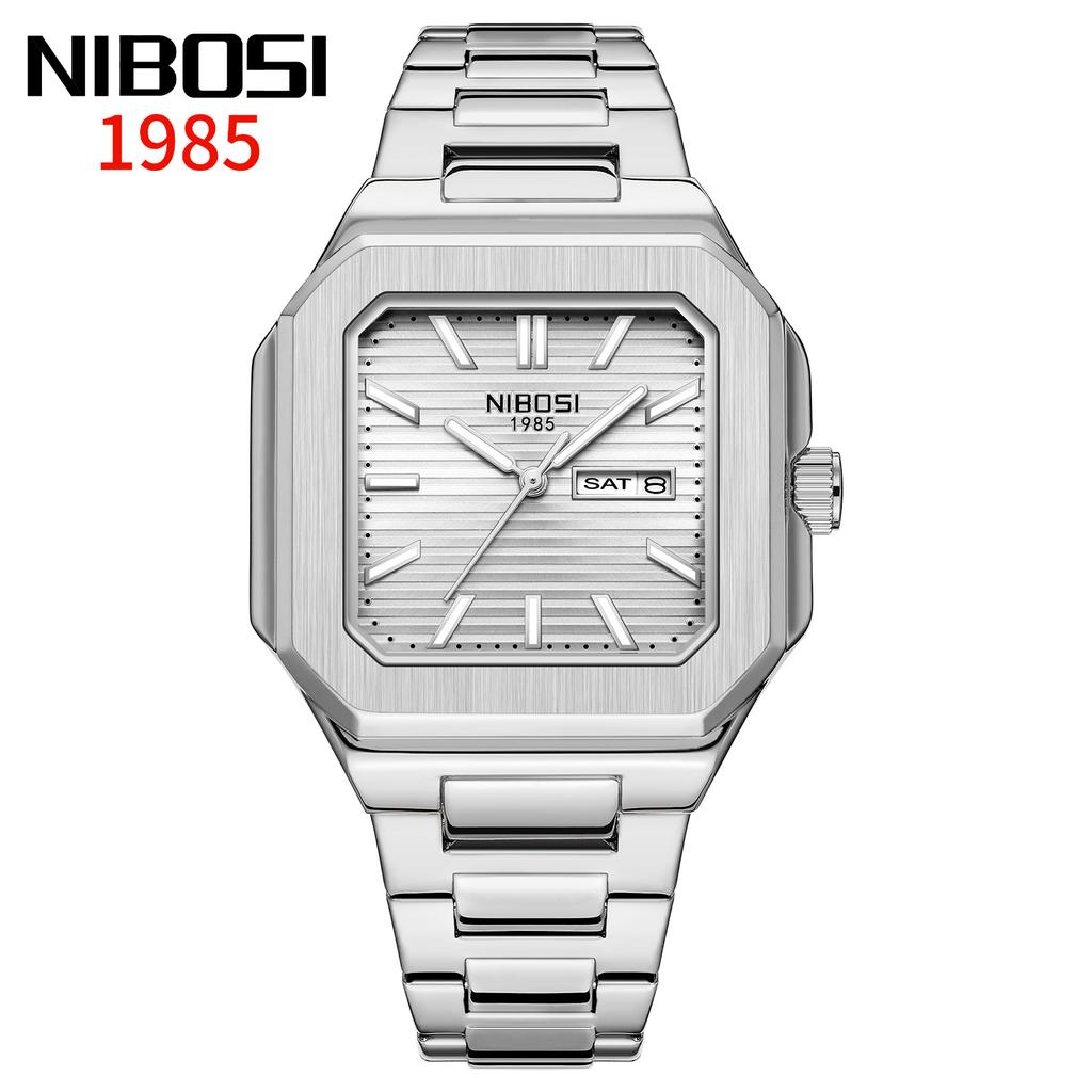 Square Watch Waterproof Fashion Men'S Watch Double Calendar Watch Men'S Quartz Watch