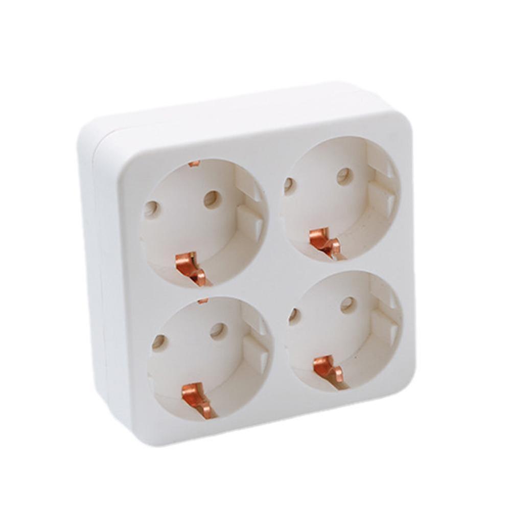 Universal 1 to 3/4 Way EU Conversion Plug 16A Fire Resistant Socket Adapter 250V Travel Adapter Travel Essential