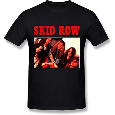 Timson C Men's Skid Row American Band T Shirt Black