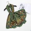 Printed Satin Shawl Geometric Cashew Polyester Scarf For Women Fashion Outdoor Sun Protection Cape 180*85Cm