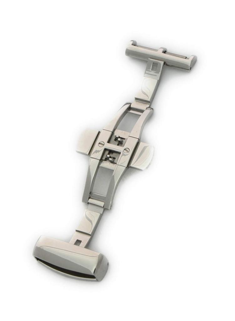 CASSIS PBF D-BUCKLE2 Watch Strap, Mirror, 22mm, Silver, with Replacement Tool, CASSM2022