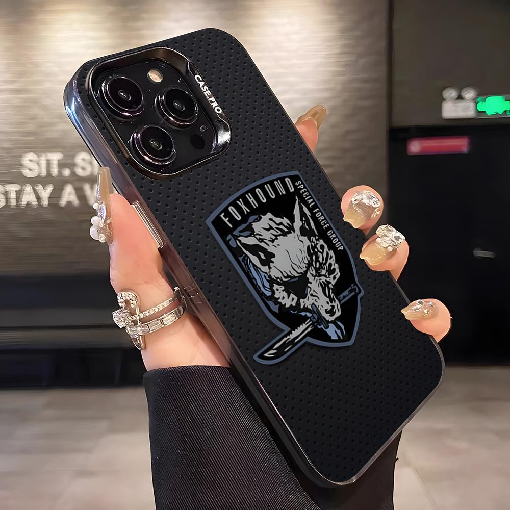 

M-Metal G-Gear Solid Phone Case For IPhone 17 Pro Max 16 15 14 13 11 12 Mini Xs Xr 8 Plus Se Color Silver Cover iPhone 16 Plus