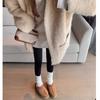 Fleece and thickened bag head slippers for women to wear new lazy people with warm fluffy shoes