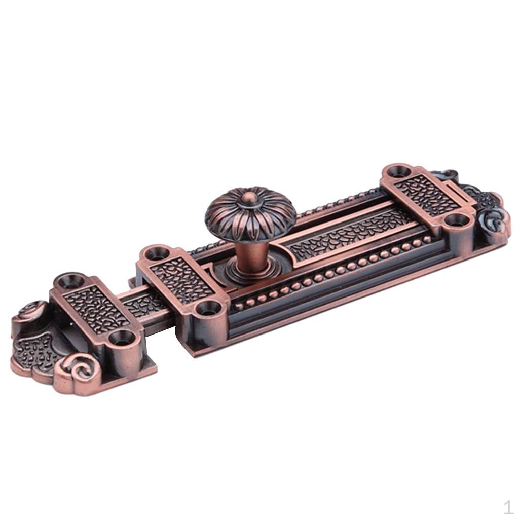 

Latches Lock, Keep You and Private, Door Latch Sliding Lock with 12 Screws Red Bronze