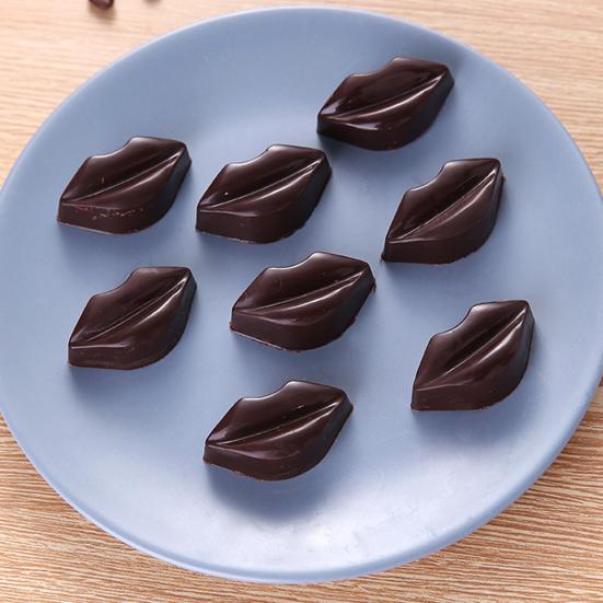 Chocolate Mold Transparent Non-stick Heat-resistant Food Grade Reusable Decorative DIY Water Drop Lip Shaped Baking Mold Tool Kitchen Accessories