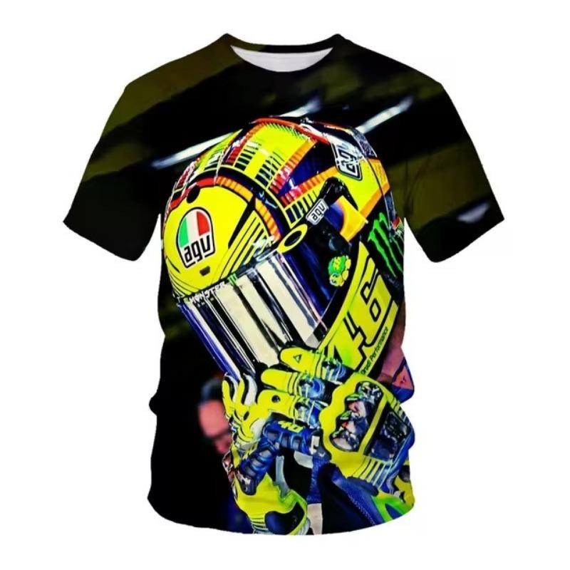 

Лето и летний хит продаж с круглым вырезом мотоциклетная молодежная 3D-печатная мужская футболка повседневный повседневный персонализированный модный топ XL