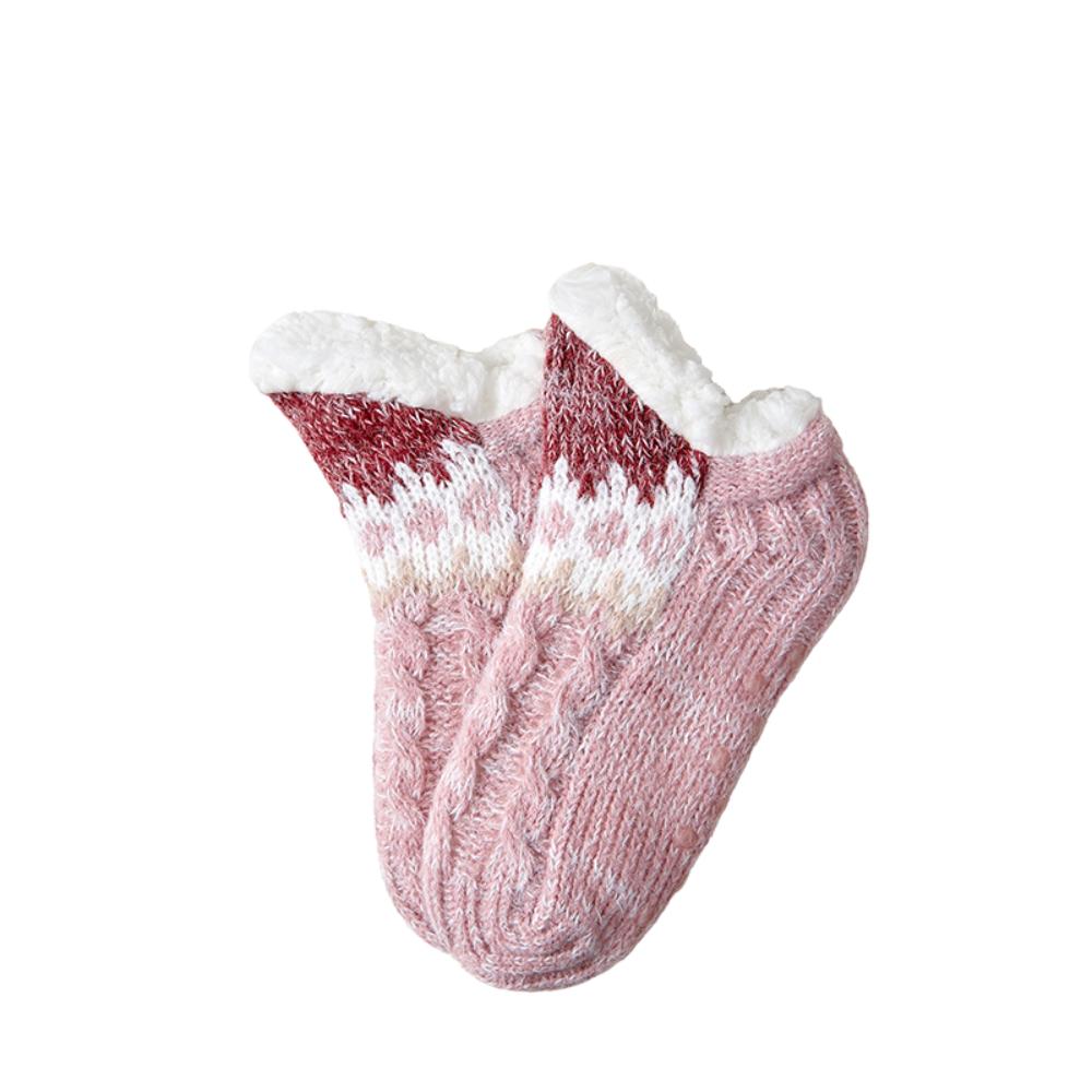 Plush Slippers Socks Anti Slip Thick Thermal Socks Fashion Winter Fleece Socks  Winter