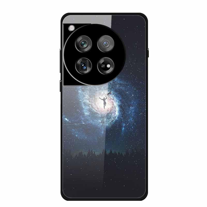 Personalized Seven-Colored Tempered Glass Phone Case for OnePlus 12 - Unisex