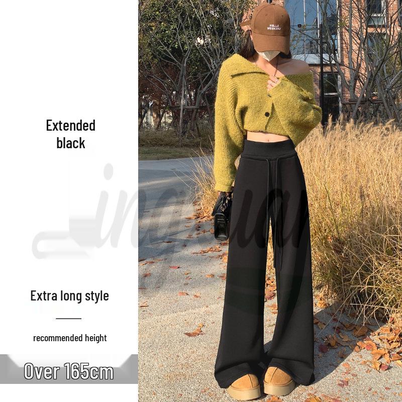 2026 Autumn/Winter Off-White Cashmere Wide-Leg Sweatpants for Women S