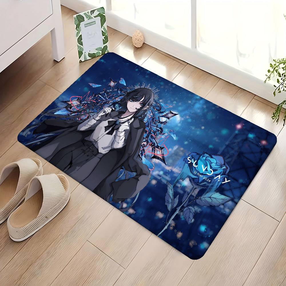 1pc Ado Bathroom Mat Kids Room Bedroom Decoration Balcony Anti-Slip Doormat Living Room Welcome Rug