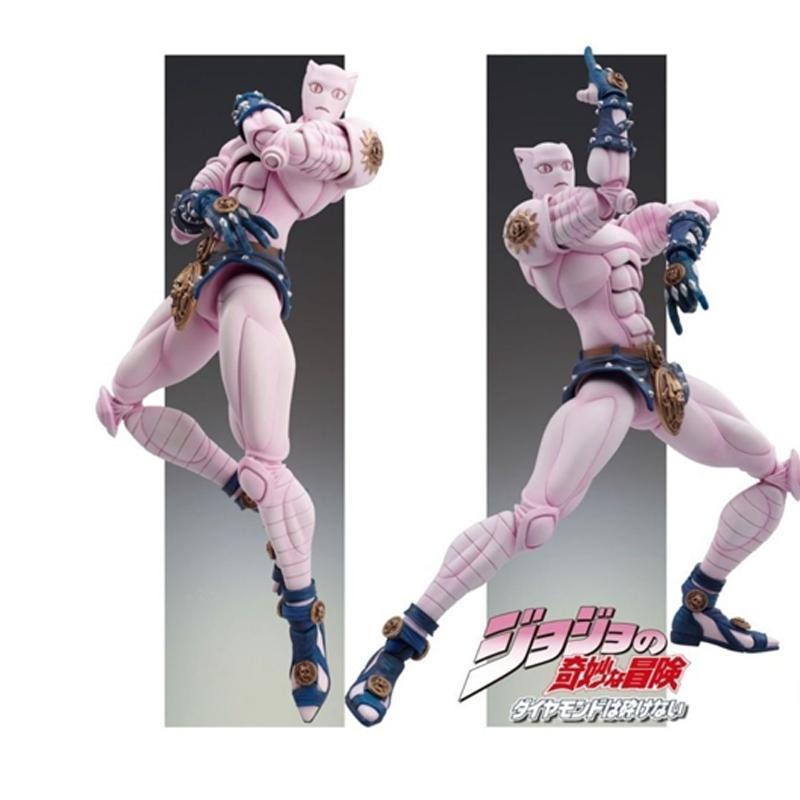Statua Super Action Dio Yoshikage Kira Killer Queen Action Figure Articolata Decorazione Scrivania Stanza Festival Bel Regalo Ristampa Disponibile