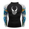 MMA Rash Guard T-shirt For Men 3D Printing Sublimation Sport Compression Boxing Clothing Kickboxing Long Sleeves Surf Shirts
