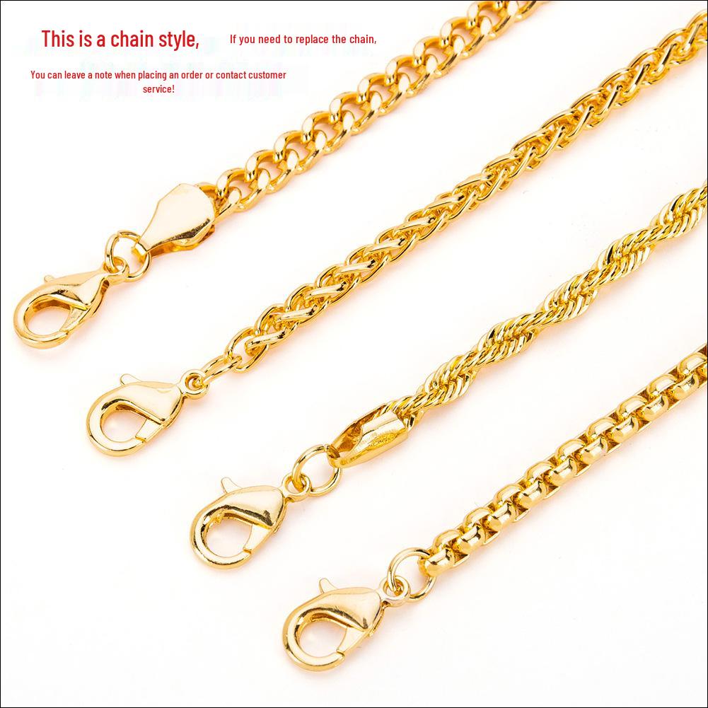 European & American Fashion Rhinestone Leopard Head Hip Hop Necklace