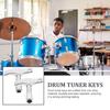 2PCS Zinc Alloy Drum Keys Square/Hexagonal Drum Key Tuner Practical Acoustic Drum Tools