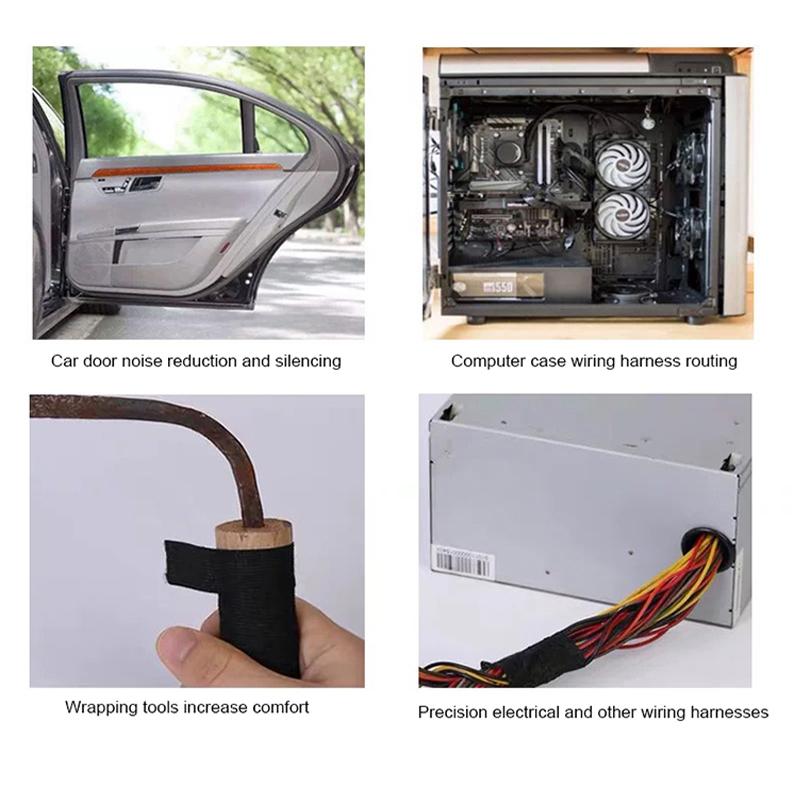 15m Tape Car Engine Compartment Car With High Temperature Resistance Insulation Flame Retardant Velvet Electrical Tape Cloth