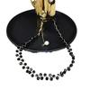 Korean Black Crystal Clavicle Choker Necklace for Women