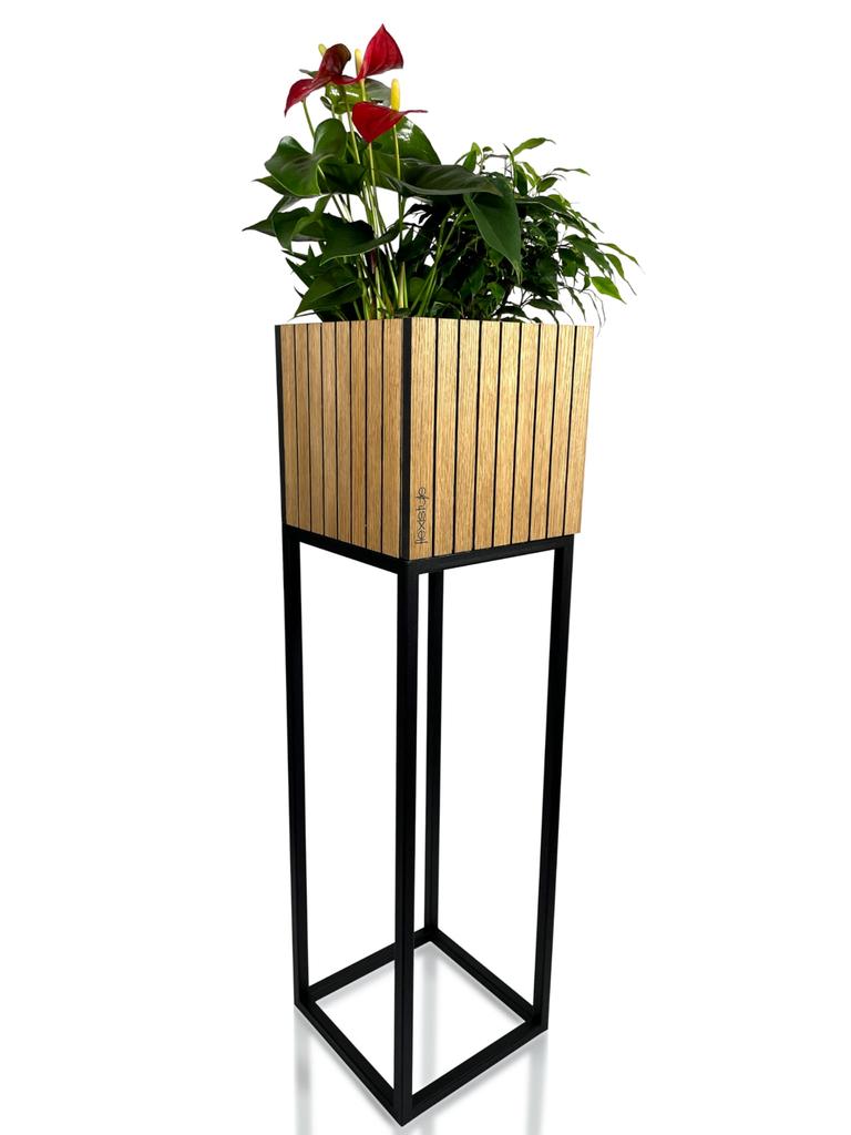 Loft Flower Stand Fiorino Lamele 22x22x80 Cm