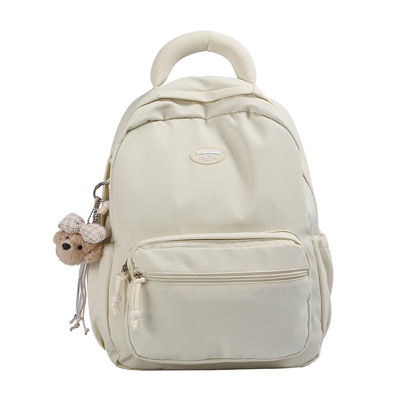 Schoolbag new wear-resistant simple backpack versatile leisure travel backpack large capacity multi-layer middle school bag