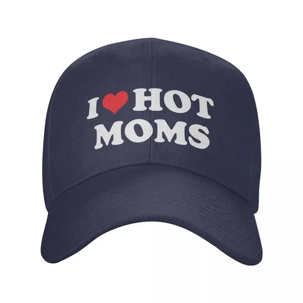 Klassisk Jag Älskar Heta Mammor Baseballkeps Herr Dam Personlig Justerbar Vuxen Pappa Hatt Sommar Snapback Kepsar Truckerkepsar