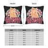 Alpha Male Cat Kitten Rainbow Floral Pillow Case Custom Pillow Cover For Sofa Home Decor Kawaii Pillowcases