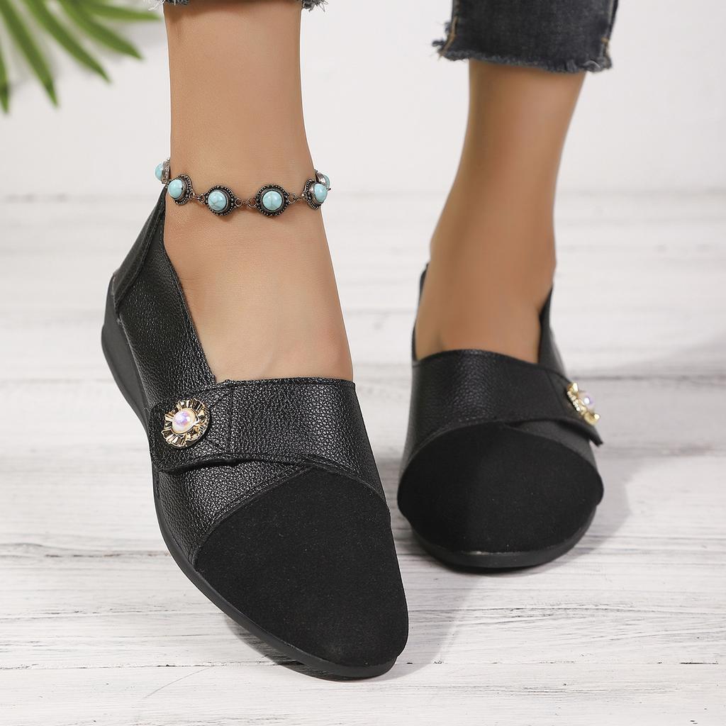 Fashion Woman Shoes Soft Leather Low Heels Shoes Women's Elegant Flats 2025 Casual Flat Shoes Women Footwear New Loafers Zapatos Mujer