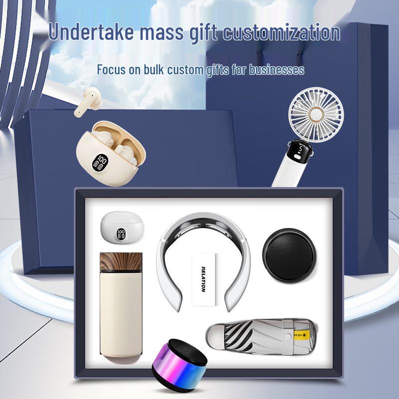 Smart Thermos Cup & Neck Massager Gift Set