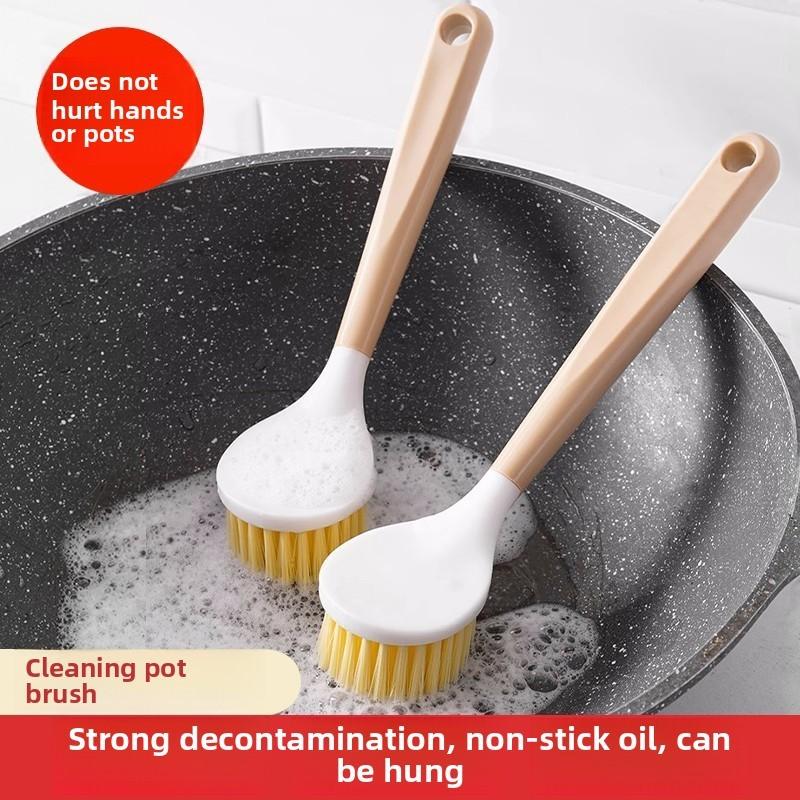 Handle Plastic Nonslip Scrub Brush For Pots Pans And Kitchen Utensils Tools