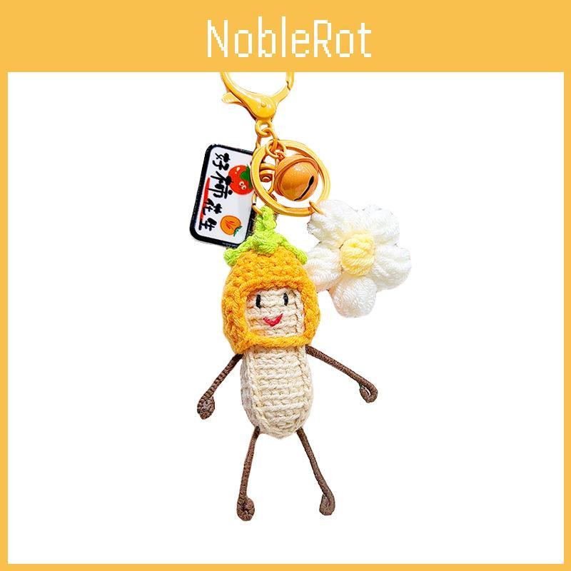 Head Persimmon Peanut Toy Craft Felt Keyring Featuring Small Pendant Decorate