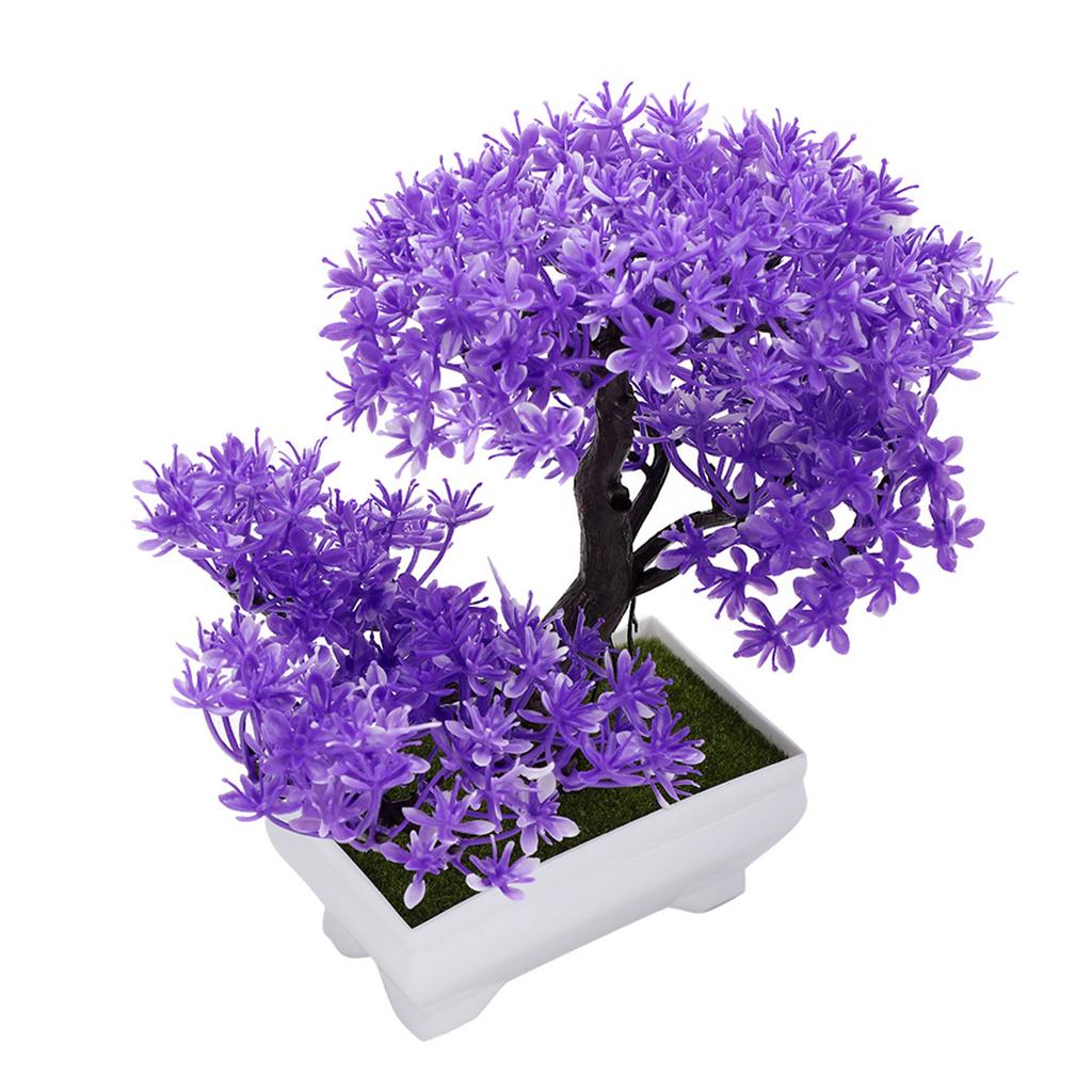 Artificial Bonsai Fake Flower Potted Plant Decor