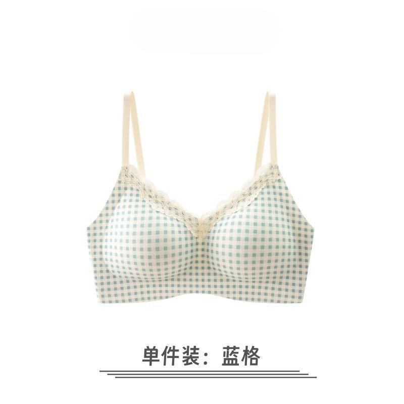 French Style Women Seamless Wireless Push Up Lace Backless Bra