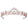 Fashionable bride and bridesmaid headdress with diamond crown, goddess beauty catwalk hair accessories, hair crown and headband
