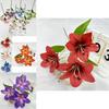 Decorative Lily Silk Flowers For Bridal Event Home Decor Photography Studio Gift For Teens