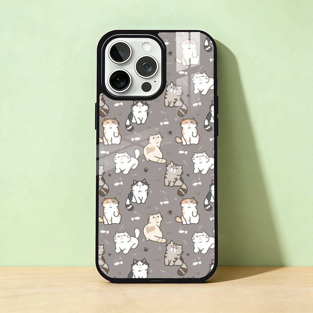 

AAA Милый Котенка Любовь Чехол для Телефона Цвет Серебристый Корпус Для IPhone 17 16 15 14 13 12 11 Pro Max Plus iPhone13PRO