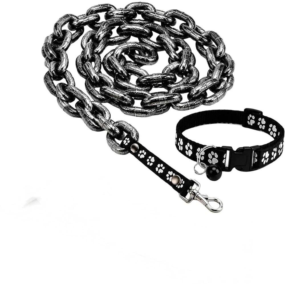 Lightweight Simulated Giant Chain Pet Leash Plastic Dog Traction Rope Halloween Props