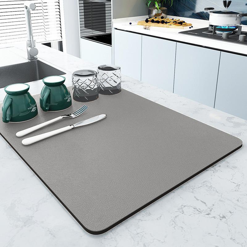Simple Diatom Mud Non-slip Quick-dry Kitchen Mat - Water-absorbent & Easy to Clean Coaster