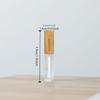 Compact Cosmetic Container Bamboo Lid Lip Gloss Tube Portable Mascara Container  Women