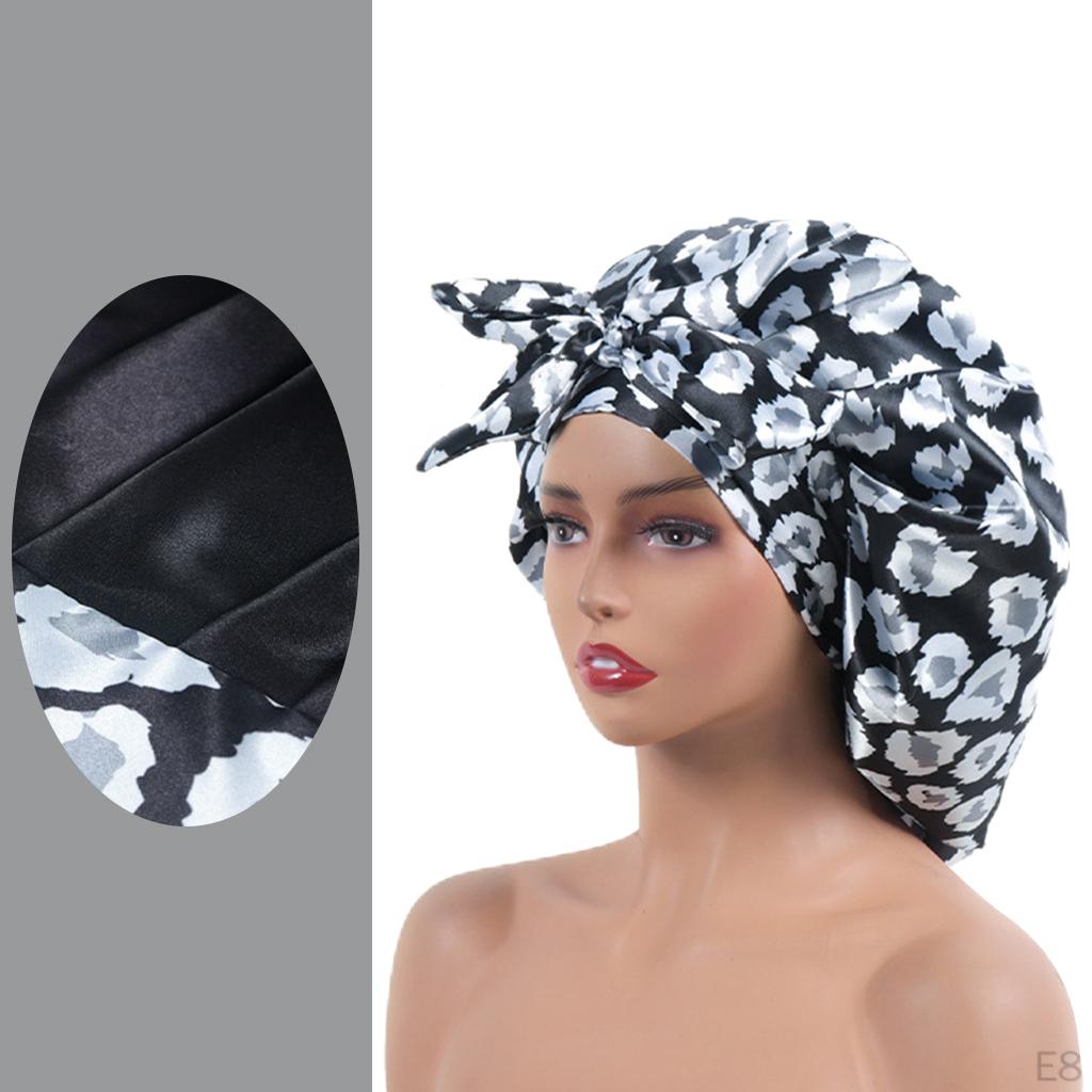 Satin Bonnet Sleep Hat, Cover for Hair Care, Hat Soft Night Sleeping