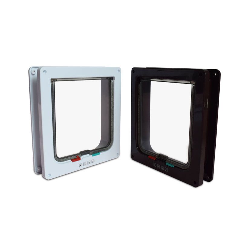 

Товары для питомцев Дверь для кошки Кошачья дверь Дверь для собаки Отверстие Дверь для питомца Отверстие для собаки Коричневый Белый Кошачья поворотная пластина Свободный доступ White S