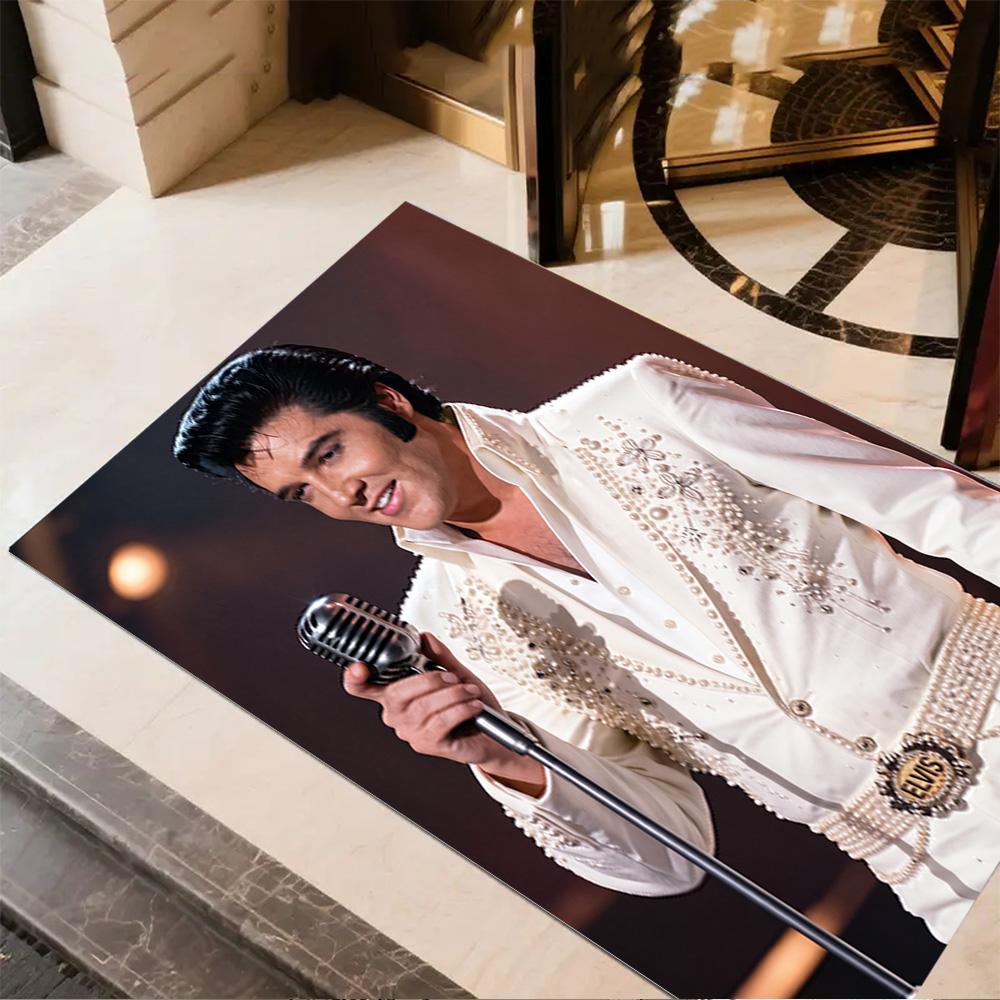 Elvis Presley's Legacy Carpet Suitable for Playrooms Foyer Bedrooms Dining Room Anti-slip Rug Anime Office Decor Birthday/Christmas Gift