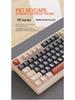 Free Wolf M96 Wireless Bluetooth Dual-Mode Russian Gaming Keyboard with PBT Keycaps and Display.