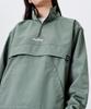 Mozmoz Center Embroidery Back Label Functional Anorak Khaki