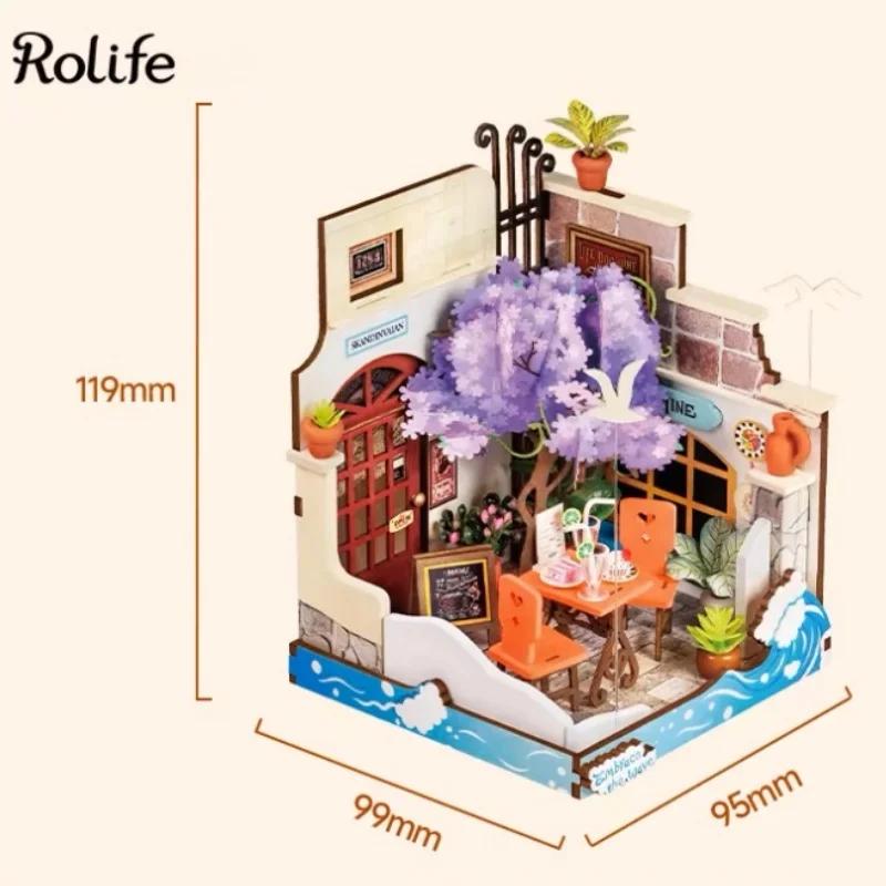 

Robotime Rolife DIY Миниатюрный дом Набор «Изысканный чайный дворик» Набор «Книжный магазин Muse» Набор «Почтовое отделение века» Набор «Морской holiday ресторан» для взрослых