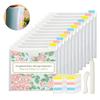 Scrapbook-Aufbewahrungstasche PVC-Scrapbook-Halter 12-teiliges Scrapbook-Papier-Organizer-Set mit Index-Etiketten Papierfalten für Karten