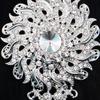 Spilla da Matrimonio in Cristallo Trasparente Forma a Goccia d'Acqua Spilla Sposa Versatile Design Floreale Spilla Pendente Fai-da-te Festa di Matrimonio
