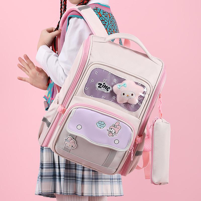 Children's school bag cute large capacity backpack primary school bag ultra light weight boys and girls backpack