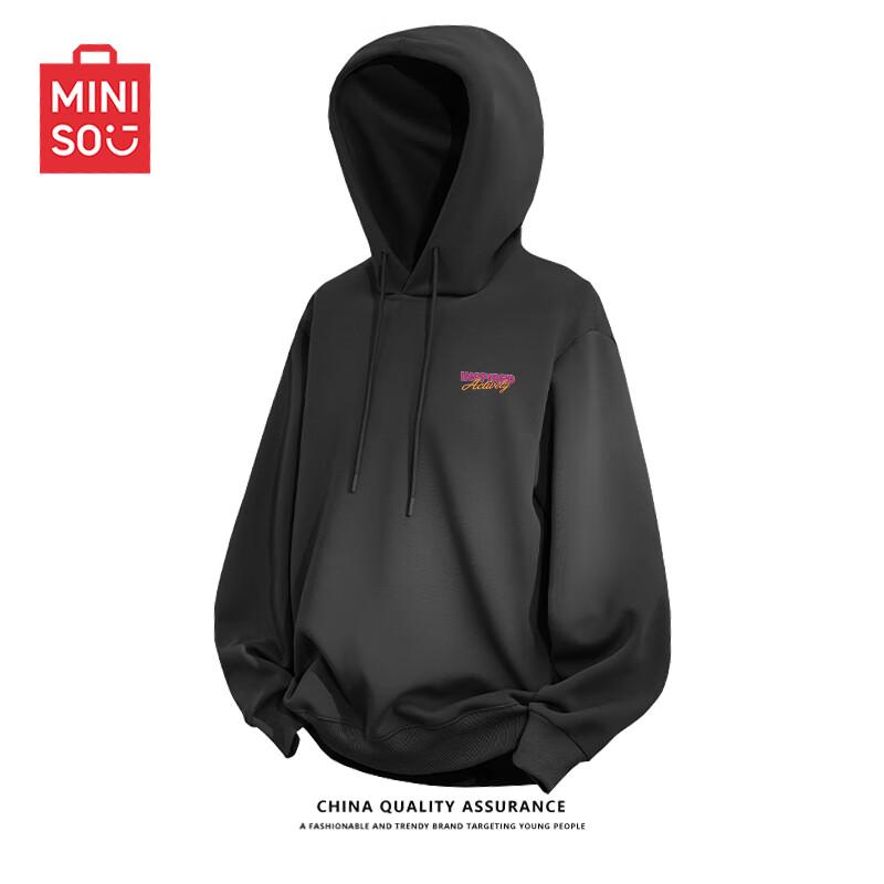 

MINISO Men s Heavyweight Casual Hooded Sweatshirt L