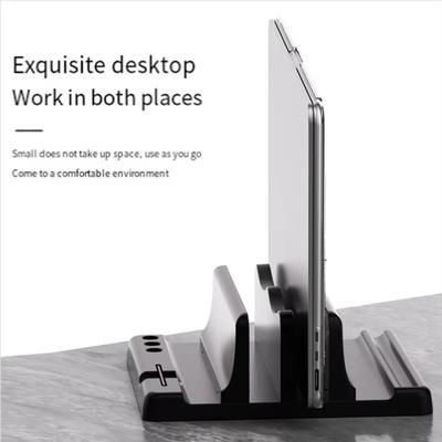 Save Space Universal Tablet Stand Adjustable Scalable Width Laptop Stand Plastic Portable Notebook Stand Office Desk