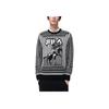 Fila Fleece Printed Pullover Sweater Men Sweater Black F11M318402F-ZA
